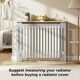 image 6 of HOMCOM Radiator Cover Painted Slatted MDF Cabinet Lined Grill 112x19x81cm