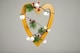 image 1 of 23cm Light Brown Heart Hanging Decorations | Gold