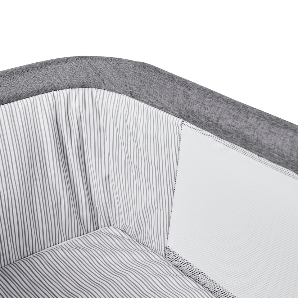 image 1 of Mini Rocker Crib – Compact & Foldable Baby Crib, Mattress, Breathable Mesh Sides, Rocking & Static Modes, from Birth to 9kg (Approx. 6 Months)