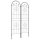 image 1 of Outsunny Set of 2 Metal Trellis for Climbing Plants, Arrow Design