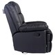 image 5 of Loxley Bonded Leather Manual Recliner Armchair Sofa Home Lounge Chair (Black)