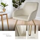 image 4 of Chair Marilyn with Velvet Cover, Gold Steel Legs and Plush Padding | Cream | cream/gold | One Size | 1
