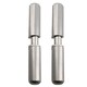 image 1 of 2 PACK Lift Off Stainless Steel Bullet Hinge Weld On 16x100mm Heavy Duty Door Silver