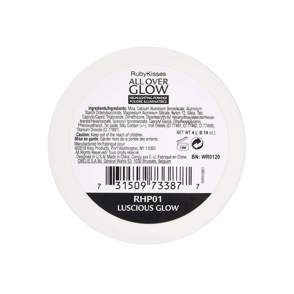image 1 of RK By Kiss All Over Glow Shimmer Powder RHP01 Luscious Glow 4 g N/A