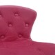 image 5 of Interiors By Premier Comfortable Pink Velvet Buttoned Home Office Chair, Ergonomic Work From Home Chair, Movable Ergonomic Chair