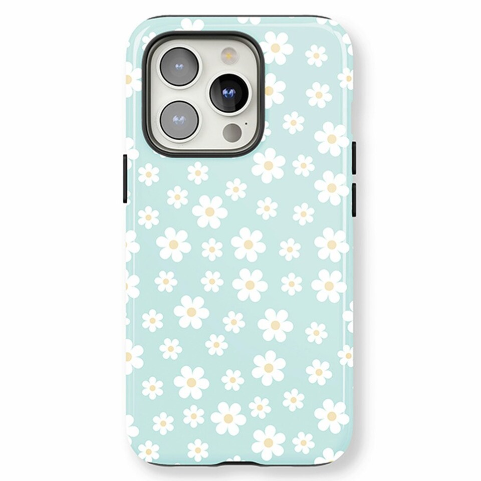 image 1 of Aqua Daisy Phone Case Blue | iPhone 13
Slim | iPhone 13
Slim