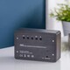 image 5 of Gingko Design Brick Click Clock Black with White LED