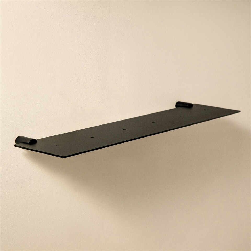 image 1 of Cosmic Shelf w/ Screws & Durable Stainless Steel for Bathroom,Matt Finish Black N/A