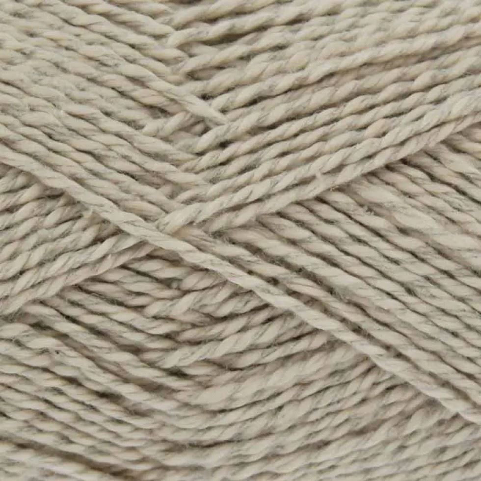 King Cole Beige Finesse Cotton Silk DK Yarn (Value Pack 12 x 50g Balls) For Crochet, Knitting - 120m per ball