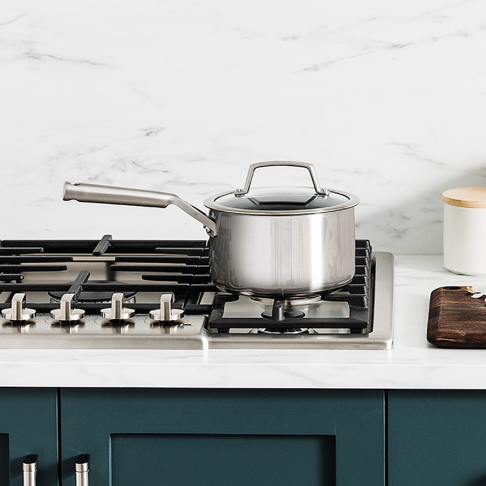 image 1 of Ninja C63000UK ZEROSTICK Stainless Steel 3-Piece Pan Set