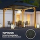 image 5 of Outsunny 3x(3)M Double-Tier Hardtop Gazebo, Outdoor Patio Shelter