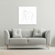 image 2 of line art hug (Canvas Print) 127 x 127 x 4cm