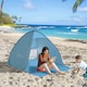 image 2 of Outsunny 2-3 Person Pop up Tent Instant Camping Tent Sun Shade Shelter Blue