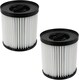 image 1 of SPARES2GO Cartridge Filter for Parkside PWD12 PWS20 PWD25 PWD30 PNTS1400 12L 20L 25L 30L Vacuum Cleaner (Pack of 2 Filters)