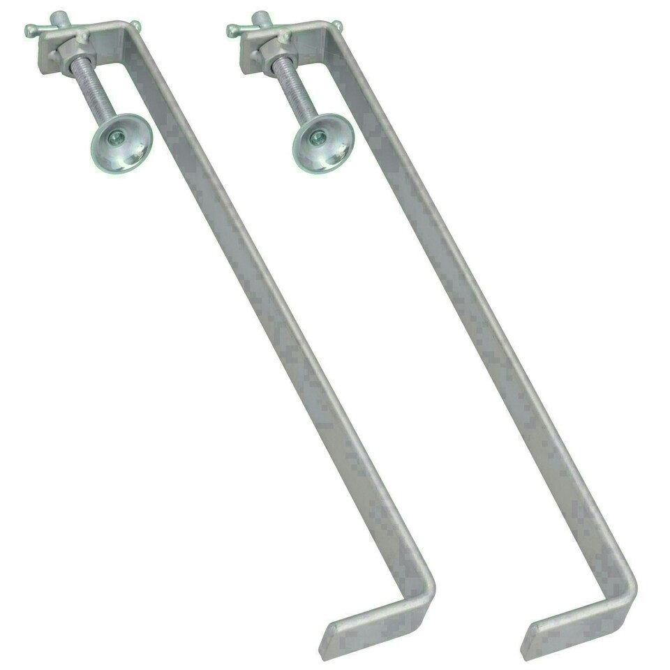 image 1 of 300mm Brick Laying Profile Clamp Holder Fastener Carpentry Internal Wall Clamps 2pc