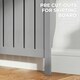 image 6 of HOMCOM Large Radiator Cover with Drawers and Vertical Slats 119 x 19 x 93 cm