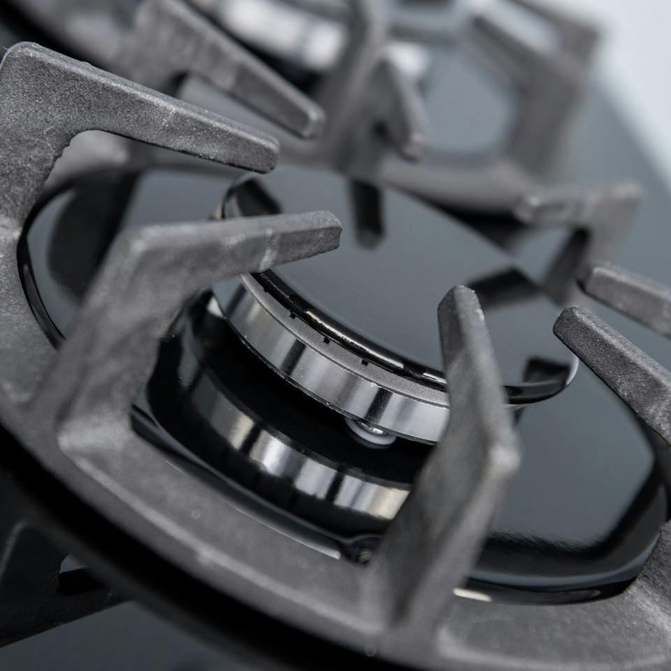 image 1 of SIA BGH30BL 30cm Black Gas On Glass Domino Hob