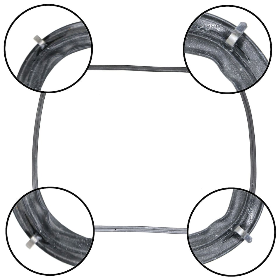 image 1 of SPARES2GO Main Oven Door Seal Gasket for Hoover Candy Baumatic Haier 480 x 380 mm
