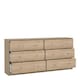 image 5 of May Chest of 6 Drawers (3+3) in Jackson Hickory Oak