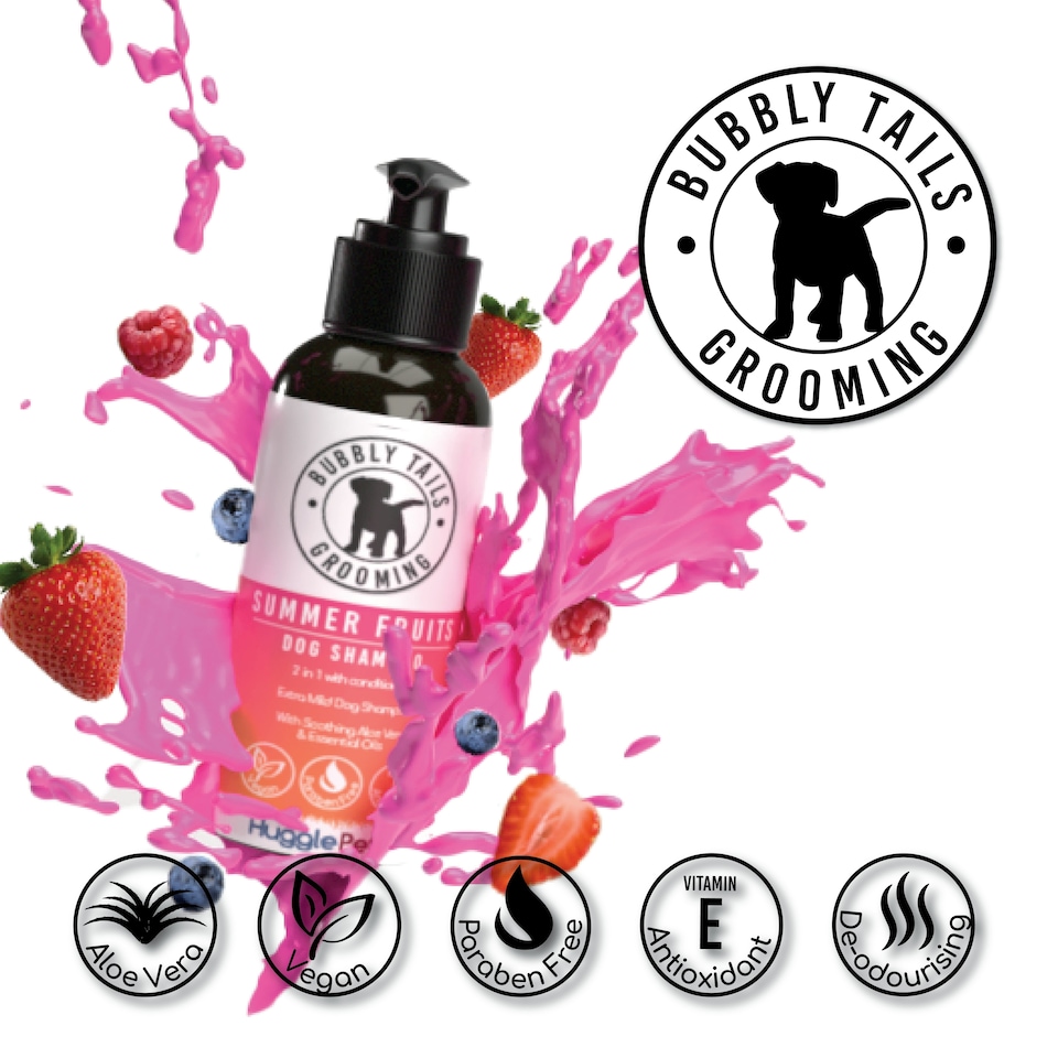 image 1 of HugglePets Bubbly Tails Dog Shampoo - Summer Fruits