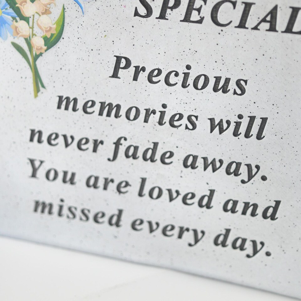image 1 of Dad Grave Side Vase Floral Resin Bowl With Chrome Lid Fresh Artificial Flowers Funeral Decoration