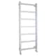 image 1 of Heated Vertical Towel Rail Square Tubes 690 BTU Chrome 1200x 450mm | Silver | Chrome | 1