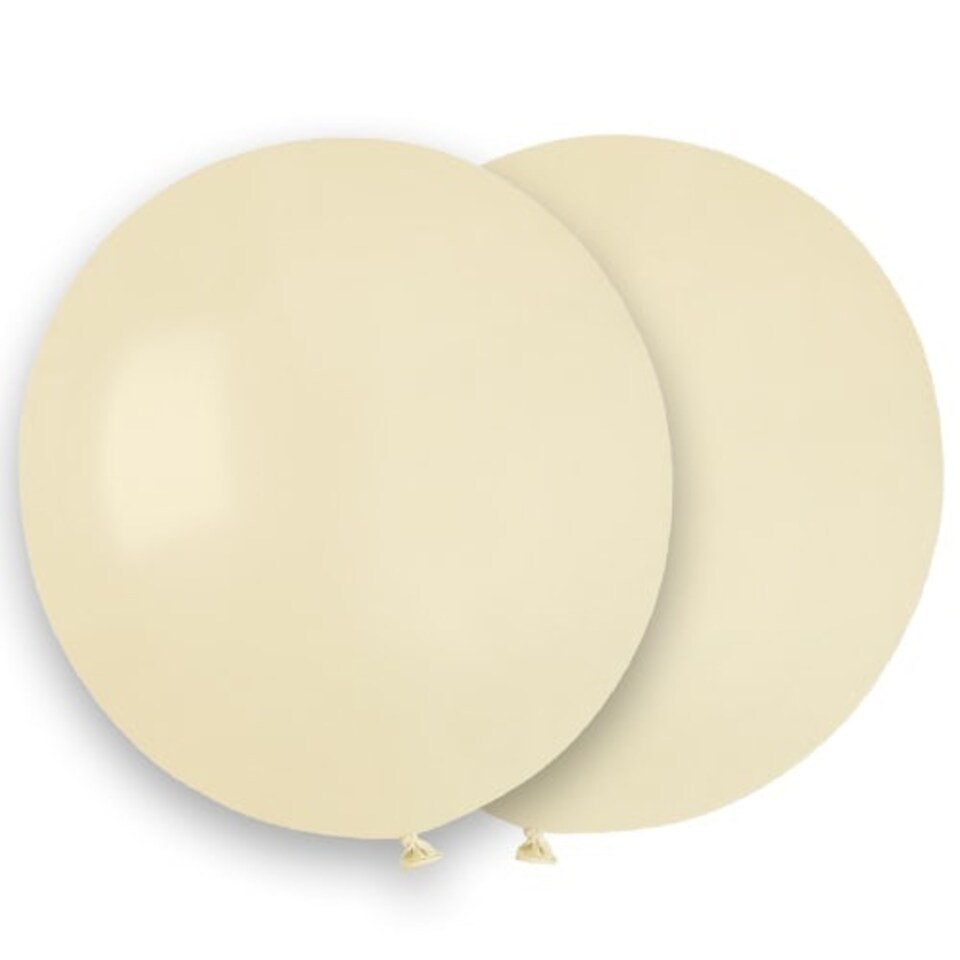 Ivory Biodegradable Latex Balloons 48cm / 19 in - Pack of 25