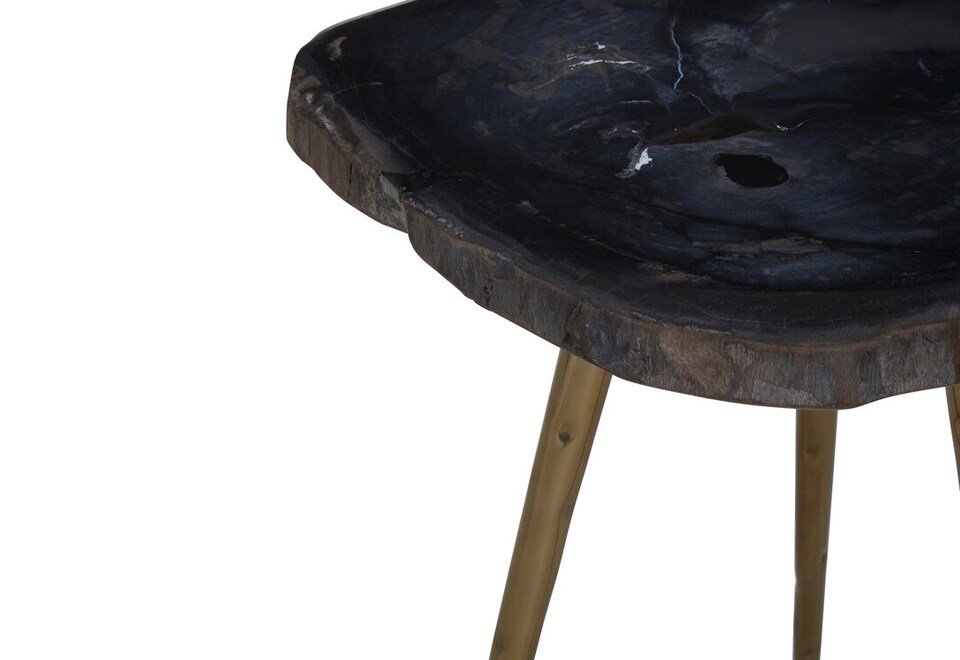 image 1 of Interiors by Premier Allure Silver Finish Spike Legs End Table