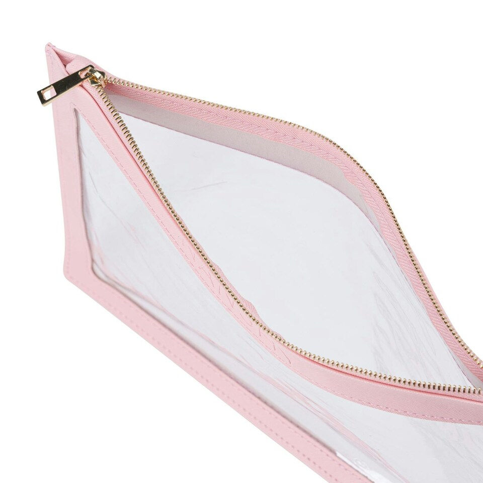 image 1 of Nanshy Clear PVC Makeup Pouch Pink