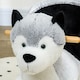 image 9 of HOMCOM Husky Baby Rocking Horse for Toddlers, Plush Wooden Child Rocking Animal with Sound, Seatbelt, Gift for Ages 18-36 Months, Kids Ride-On Toy for Indoor Use - Grey