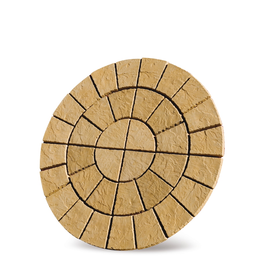 image 1 of Cathedral Circle Kit 1.8m Barley - Bowland Stone - Circular Garden Patio Feature Kit