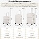 image 8 of Medium Suitcase 24’ Inch Hard Shell Checked Luggage - Lightweight, Durable with Built-in Cupholder, TSA Lock, Dual Spinner Wheels
