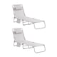 image 1 of SoBuy OGS35-MIX2,Set of 2 Sun Lounger Reclining Folding Chairs For Outdoor Garden