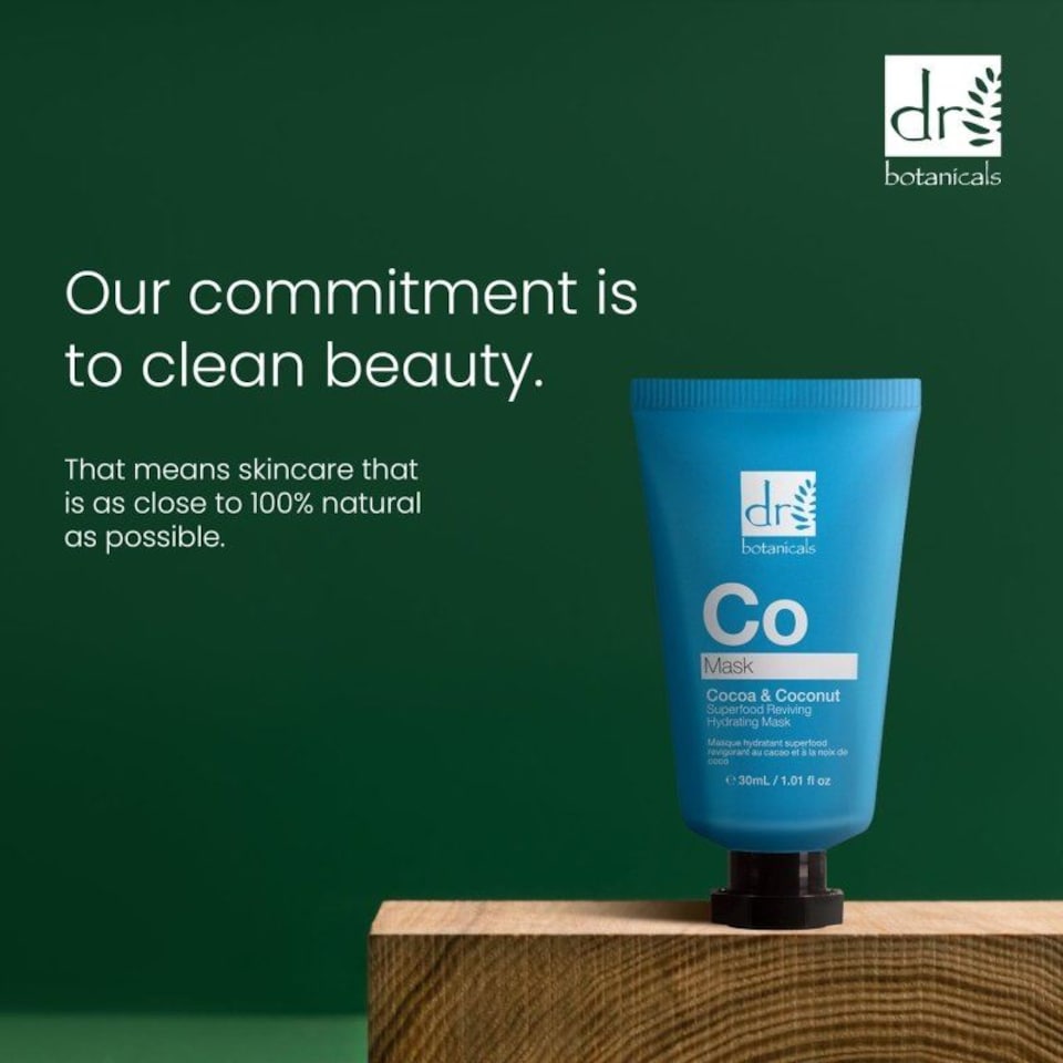image 1 of Dr Botanicals Cocoa & Coconut Anti-Ageing Superfood Reviving Hydrating Mask 30ml