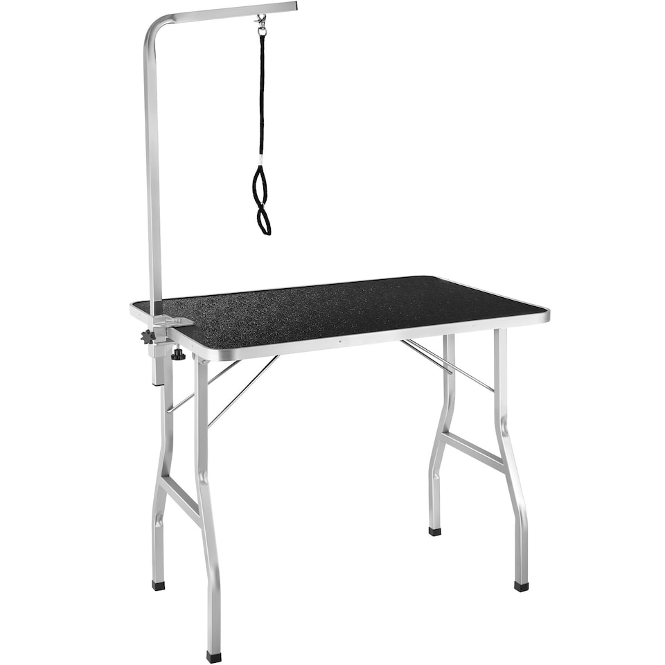 image 1 of Dog Grooming Table with Arm | Black | black/grey | 98 x 60 x 156,50 cm | 1