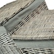 image 4 of Set of 2 Antique Wash Square Laundry Basket with Grey Sage Lining | Grey | Grey