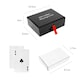 image 3 of Silver Plated Playing Cards With Wooden Box