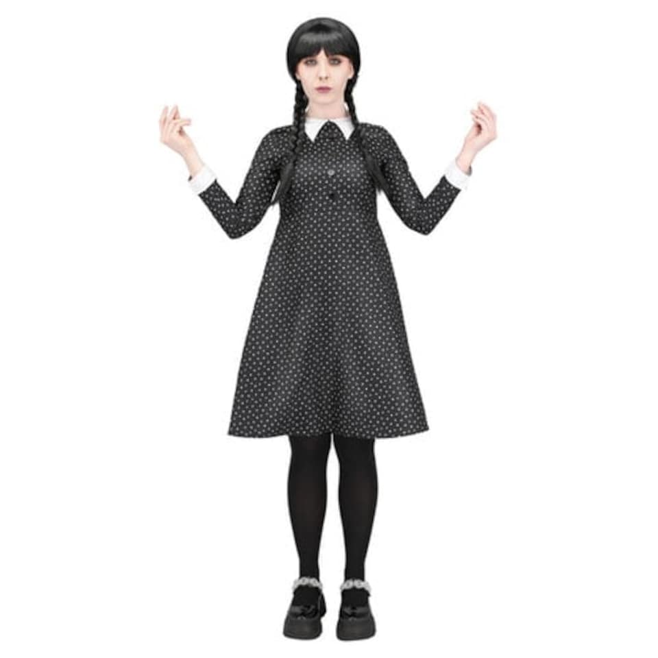 image 1 of Gothic School Girl Fancy Dress Costume Ladies Large - UK 16-18