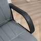 image 6 of HOMCOM PU Leather Office Chair Swivel Home Mid-Back Computer Desk Chair, Grey