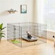 image 2 of Yaheetech 8-Panel Metal Pet Playpen, 61 × 76 cm Black