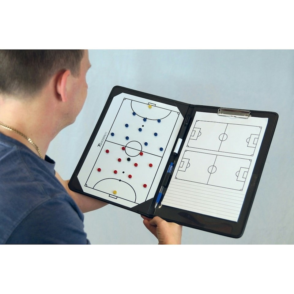 Precision Pro Futsal Coaches Tactics Folder A4 - Black/White - One Size
