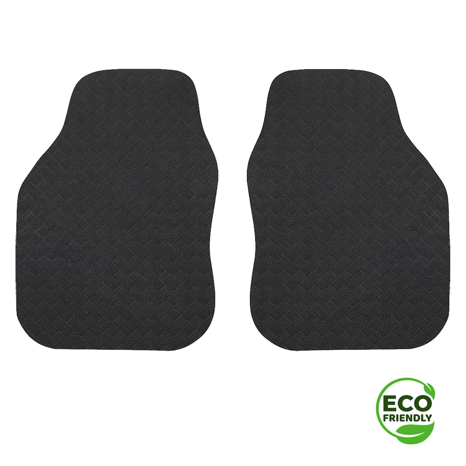 image 1 of Recycled Tyre Universal Car Mat - 2pc Front Set