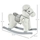 image 7 of HOMCOM Kids Plush Ride-On Rocking Horse with Plush Toy Sound Handle Grip