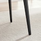 image 4 of Furniturebox Koko Walnut Wood Effect Round Dining Table Black Legs 100cm