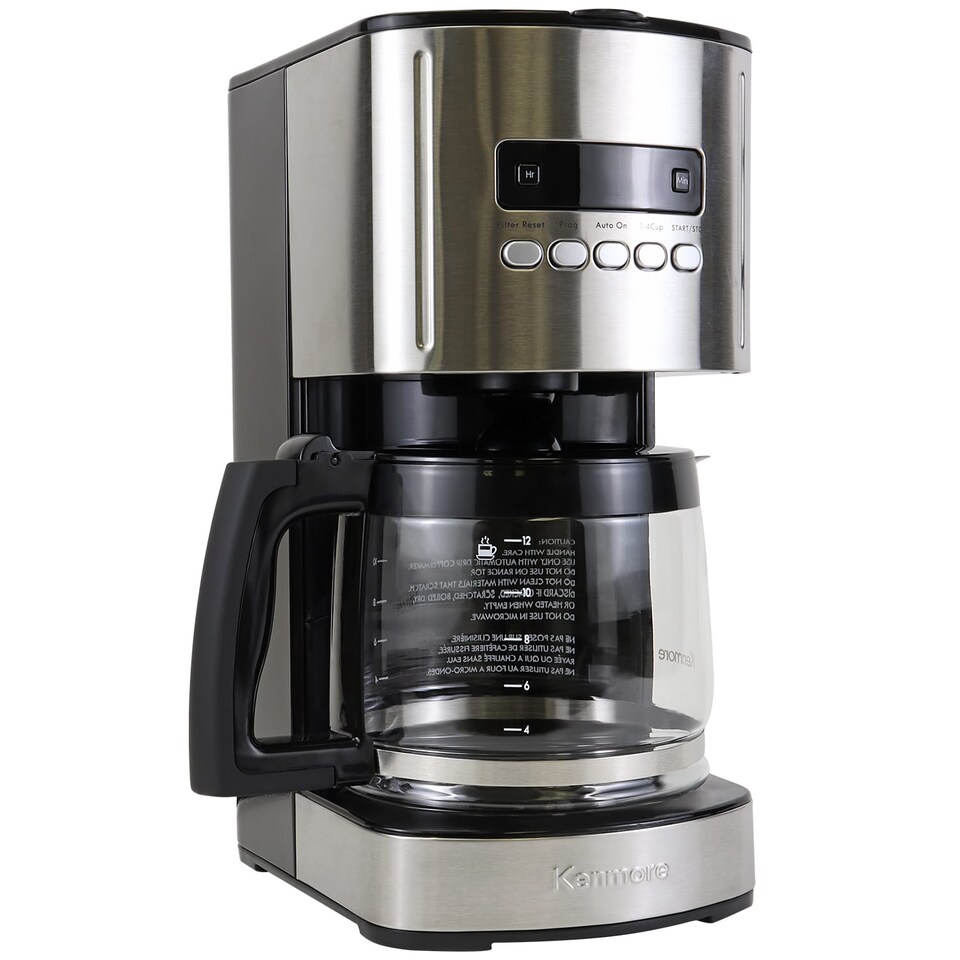 image 1 of Kenmore Aroma Control Programmable 12-cup Coffee Maker, Black/Stainless
