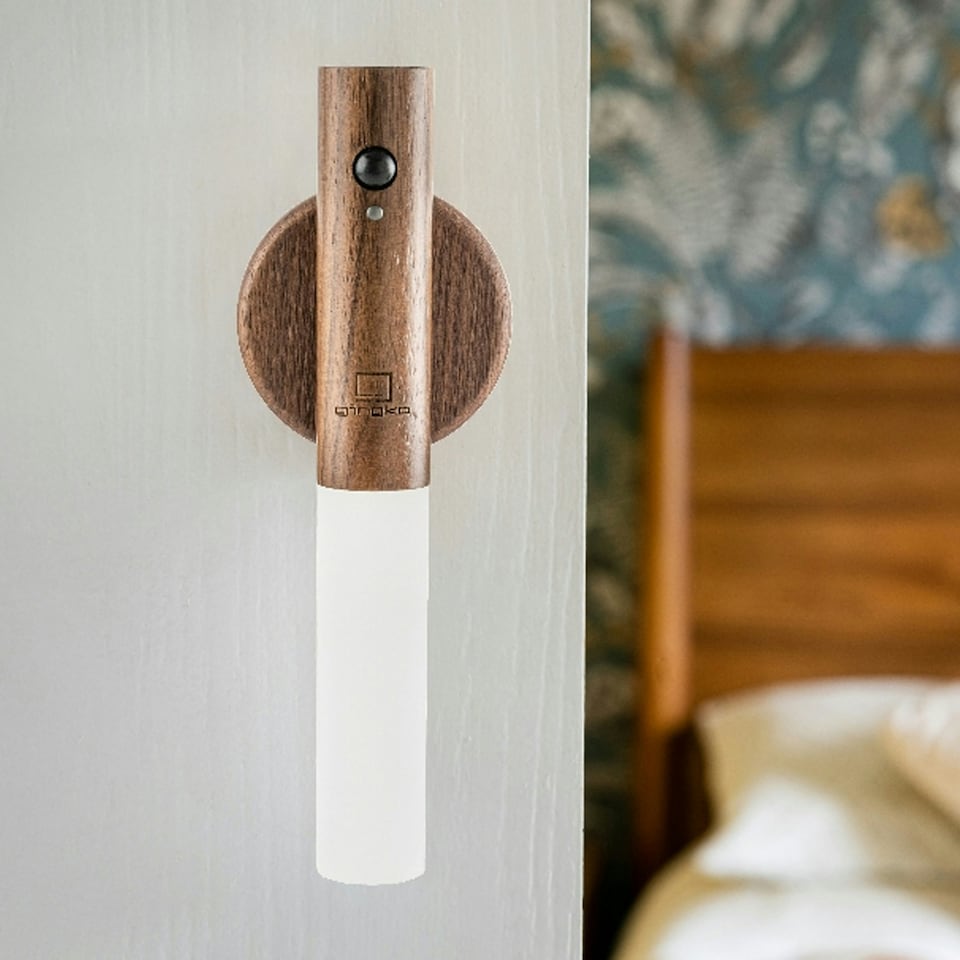 image 1 of Gingko Design Smart Baton Light Natural Walnut Wood