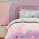 image 2 of Bedlam Cosy Ombre Heart Duvet Cover Set Multi