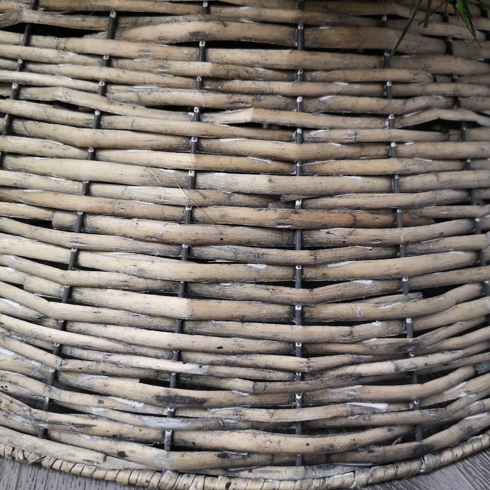 image 1 of 48/70cm Samuel Alexander KD Willow Christmas Tree Skirt Wicker Rattan- Large Natural