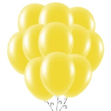 Yellow Biodegradable Latex Balloons 23cm / 9 in - Pack of 50
