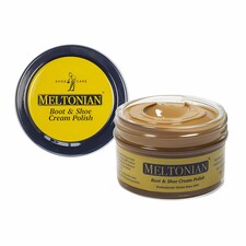 Meltonian Boot and Shoe Cream Polish - Conditioning and Colour Restoration 50ml | Brown | Banana